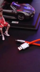 Dây Cáp Sạc Nhanh 120W 6A Bằng Hợp Kim Kẽm Và Silicon Cho iphone type-C Micro USB Siêu bền