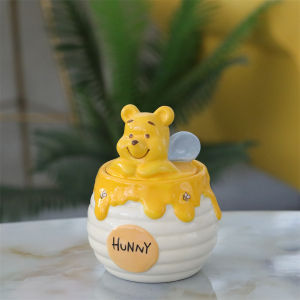 Cartoon 3D Ceramic Storage Jar Kitchen Candy And Biscuit Container Grain Storage Vessel Creative Gift Storage Canister