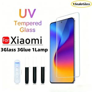 3D Curved Full Glue UV Tempered Glass for Xiaomi 15 14 11 13 Ultra HD Screen Protector for Xiaomi 15 14 13 Pro 15S Pro 13Lite 10