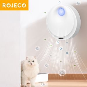 【Fulfilled by Lazada】ROJECO 4000mAh Smart Cat Odor Purifier Automatic Cat Litter Box Deodorizer For Pet Toilet Air Purifier Dog Cat Litter Deodorant