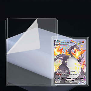 25-150pcs Hard Card Holdre With Protective Film Card Sleeves Anti Scratch Protector Fit For Yugioh Pokemon Baseball Sports Cards