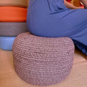Cotton Cord Handmade Futon Cushion Tatami Meditate Zen Mat Floor Floor Bay Window Balcony Stool a Block of Wood Or Stone