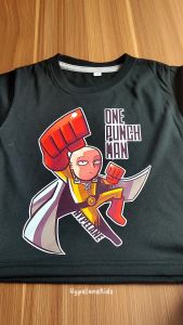Baju Kaos Distro Anak Laki-laki Karakter Anime Saitama Lucu Import Usia 1-10 Tahun - Hypelane DTF