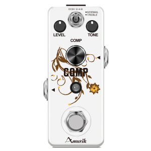 AMUZIK LEF333 Guitar Compressor Pedal Digital Comp Effect Pedals For Electric Guitar Classic Studio Grade Compressor True Bypass