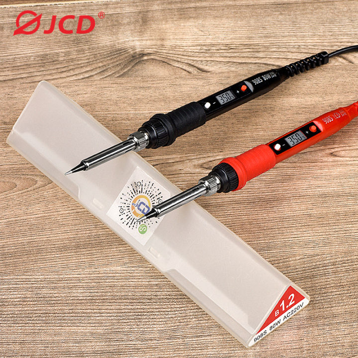 JCD 80W Điện Mỏ Hàn Bộ Có Màn Hình LCD Điều Chỉnh Nhiệt Độ Sửa Chữa Gia Đình Dụng Cụ Hàn Cho Điện Áp 110V/220V