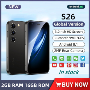 SOYES S26 Mini 3G Smartphone Quad Core 3.0inches HD Screen Dual Camera Dual SIM Bluetooth WIFI GPS 1000mAh Android Mobile phone