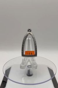 138 ตลับพระ กรอบพระสแตนเลสลายไทย พิมพ์หลวงปู่ทวด/พระกริ่ง ขนาดวงใน 2.4*4.1 ซม. ขนาดที่ใส่สวย 2.0*3.7 ซม. หรือขนาดพระที่ใกล้เคียง