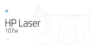 HP 107w Laserjet Wireless Monochrome Laser Printer White