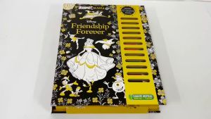 Disney Friendship Forever Premium Colouring Book Box Set For Kids & Adults With 12 Colour Pencils (Hardcover)