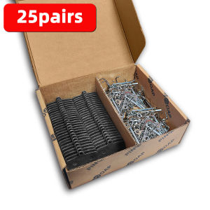 PINMOAP 1/25 Pairs Bicycle Brake Pads Semi Metal Disc Brake Pads Low-Noise Wear-Resistant Outdoor Riding Brake Replacement Parts