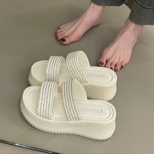 XUJIA | Elevating Bling French Flat Sandals