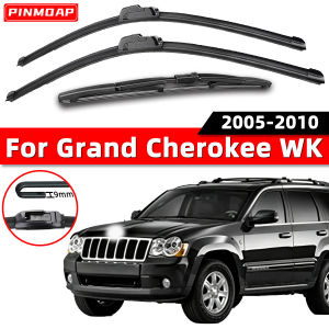 PINMOAP Silent Wiper For Jeep Grand Cherokee WK 2005-2010 All Weather Smooth Front And Rear Windshield Wiper Replacement Parts