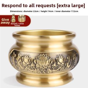 FUGUANGPUZHAO | Indoor Incense Burner Brass Round