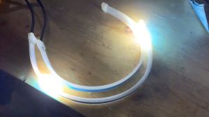 2 pcs Lampu LED Alis Flexible Alis Motor 30cm LED Warerproof anti panas anti air berkualitas