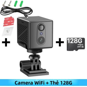Camera An Ninh Mini Wifi Có Hỗ Trợ Thẻ TF Giám Sát Siêu Nét Pin 2800mAh Liên Lạc Bằng Giọng Nói Camera Quan Sát Trong Nhà Có Tính Năng Phát Hiện Con Người