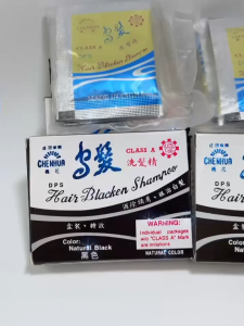 Chenhua Hair blacken shampoo 8pcs/1box White Hair into Black Hair