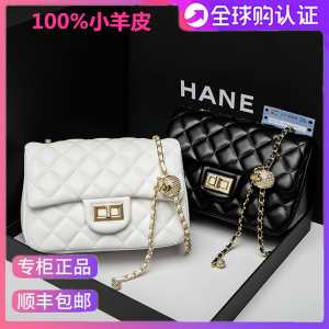 Famous Brand Bag Womens 2024 New Arrival Summer Womens Bag Classic Style Genuine Leather Square Plus-Size Fashion Quilted Chain Messenger Bag