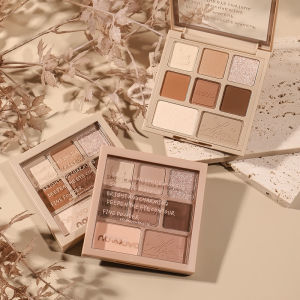 Noovo Matte Eyeshadow Palette 8 Colors Earth Tone Affordable Student Friendly Long-lasting Waterproof Easy to Apply Makeup Tool