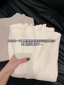 plus Size Womens Knitted Base Shirt Half High Collar One-Piece Fleece Slim Fit Inner Wear Autumn Winter New Style Korean Version