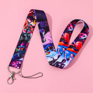 Cute KPop Demon Hunters Cartoon Characters Lanyard - Card Holder Student Hanging Neck Phone Strap Keychain Gift for Friends