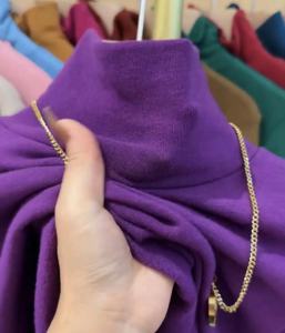 Red Festive Long Sleeve High Collar T-Shirt Womens Slim Fit Base Layer Top Large Size Casual Style Solid Color Winter Wear