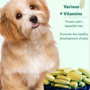 180pcs Pet Vitamin calcium tablet Supplement Dog Cat Multivitamin Probiotics Beauty Hair Bulu Bone Calcium Vitamin