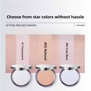 Long-Lasting Diamond Powder Cake Makeup Setting Powder Waterproof Oil-Control Soft Focus Loose Powder for Any Skin Type