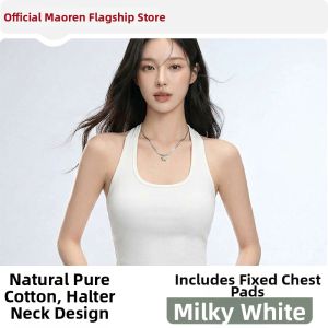 MiiOW | White Halter Bra Top Summer Wear