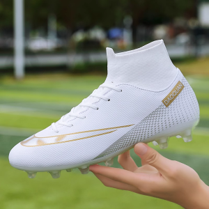 Breathable Long Nail TF Artificial Grass Football Shoes for Men And Women CR7 Messi X19 Falcon Student Children Sport Shoes