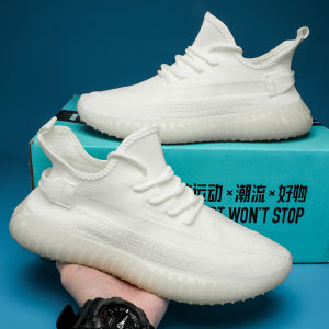 รองเท้าวิ่งผู้ชายแบบสวมตาข่ายระบายอากาศได้ดี ทรงสปอร์ต สไตล์ฤดูร้อน รองเท้าลำลอง รองเท้าผ้าใบแบบสวมสบายสำหรับวัยรุ่น