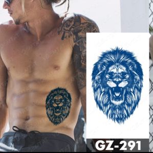 GZ 291 Stiker Tato Temporer Tato Temporary Semi Permanen Tahan Air Satu Bulan Motif Singo Edan AREMA