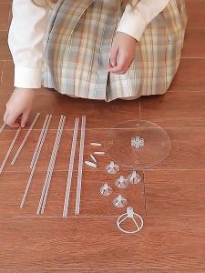 Trụ mica 7 nhánh cao 70cm  bộ trụ đỡ bong bóng phụ kiện trang trí sinh nhật Fubao Store