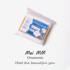 Disposable Double-Headed Cotton Swabs Ear Cleaning Makeup Remover Hygiene Disinfection Cotton Sticks Wooden Stick