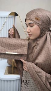 Mukena Dewasa 3in1 Premium Silk Lasercut Mewah Elaria Series