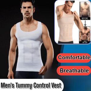 Men's Slimming Body Shaper Vest: Tummy Control & Compression