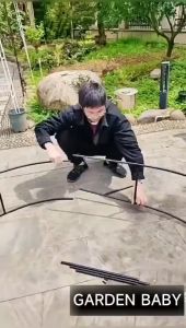 ซุ้มดอกไม้ 240x140x38cm ซุ้มกุหลาบเลื้อย ซุ้มไม้เลื้อย ซุ้มเหล็กโค้ง ของแต่งสวน ซุ้มงานแต่ง ชั้นวางดอกไม้ โครงซุ้มแต่งงาน อุปกรณ์ตกแต่งสวน