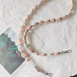 Handwoven Daisy Cord DIY Material Kit Original Mobile Phone Chain Sling Bag Strap Handwork Assignment Digital Accessories