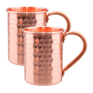 400ml Vintage Pure Copper Cup Thickened Hammer Texture 100% Copper Breakfast Milk Coffee Mug Handcrafted Tea Tumbler Drinkware