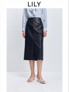 Lily | Chân Váy Midi Đen Dài Thẳng Tinh Tế Cổ Điển Phong Cách Làm Việc