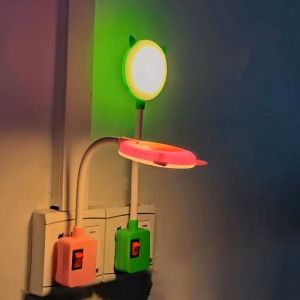 LED Bedroom Bedside Lamp Makeup Lamp Nightlight Plug in Flexible Study Reading Lights with Switch Mirror Front Lamp