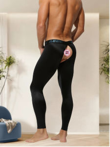AEEEYEEE | Warm Fitted Seductive Open-Crotch Patterned Autumn Pants