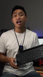 DODODOC Keyboard Wireless Bluetooth Portable 2.4GHz with Touchpad - MLD-569 - Black