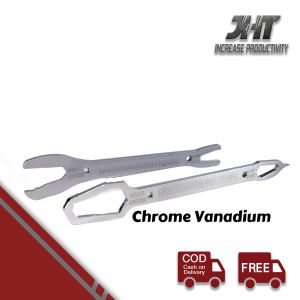 JHT Kunci Ring Pas Universal Multi Ukuran 6-24mm Multi Adjustable Wrench Function Size Open Ring Wrench