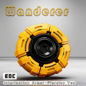 Glowing Fidget Spinner EDC Toy Stress Relief Anxiety Relief Focus Tool for Adults & Kids with Smooth Rotation Cool Armor Opening