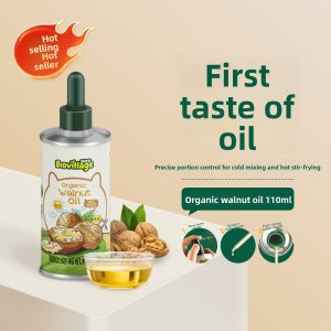 Biovillage | Organic Walnut Oil Linseed Oil Perilla Oil for Baby Food