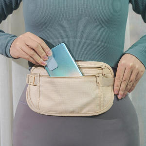 Universal Mobile Phone Anti-theft Bags Sports Running Waist Bag Money Belt For Travel Women And Men Slim Hidden Traveling Wallet