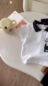 Set bộ cộc tay Beemo in mặt Batman vải cotton cá sấu quần kaki mát mẻ thấm hút mồ hôi cho bé từ 1 - 7 tuổi 22176B