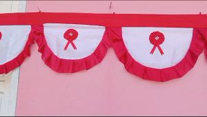 Bendera Merah Putih Tradisional 5 Meter untuk Dekorasi Dinding