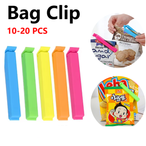 10-20 PCS Colorful Food Bag Clips Plastic Sealing Clamps for Kitchen Snacks Tea Coffee Candy Packaging Cute Sealing Clips