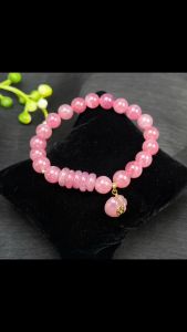 vòng tay nữ đá thạch anh hồng tự nhiên mix đồng điếu và charm túi tiền dâu hồng bọc vàng tây vòng tay đá phong thủy hợp mệnh thổ mệnh hỏa trang sức thiết kế đủ hóa đơn thẻ bảo hành